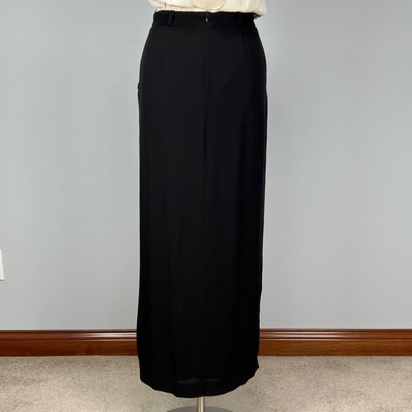 Malene Birger Silk Sequin Gown Maxi Cocktail Dress Black White size 36 US 6 - Picture 12 of 15
